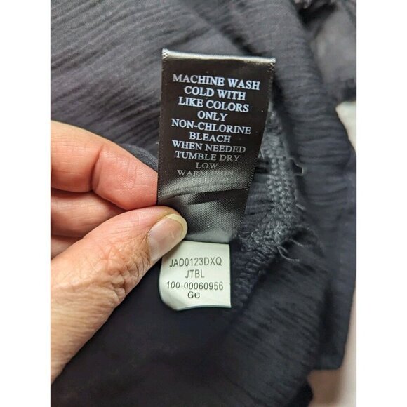 Artesia Women's Size XL Black Velvet Flare Arm Knee Length Dress Long Sleeve - Picture 9 of 15